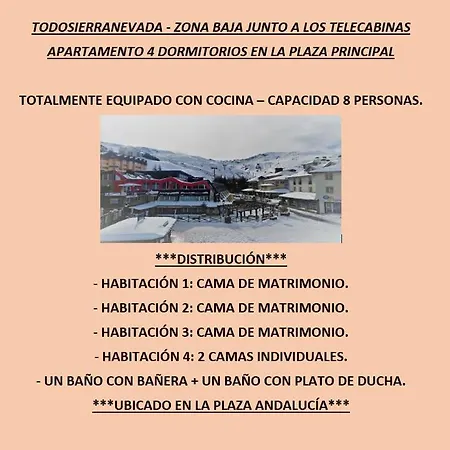 Todosierranevada Zona Baja - De 4 - Junto A Telecabinas *